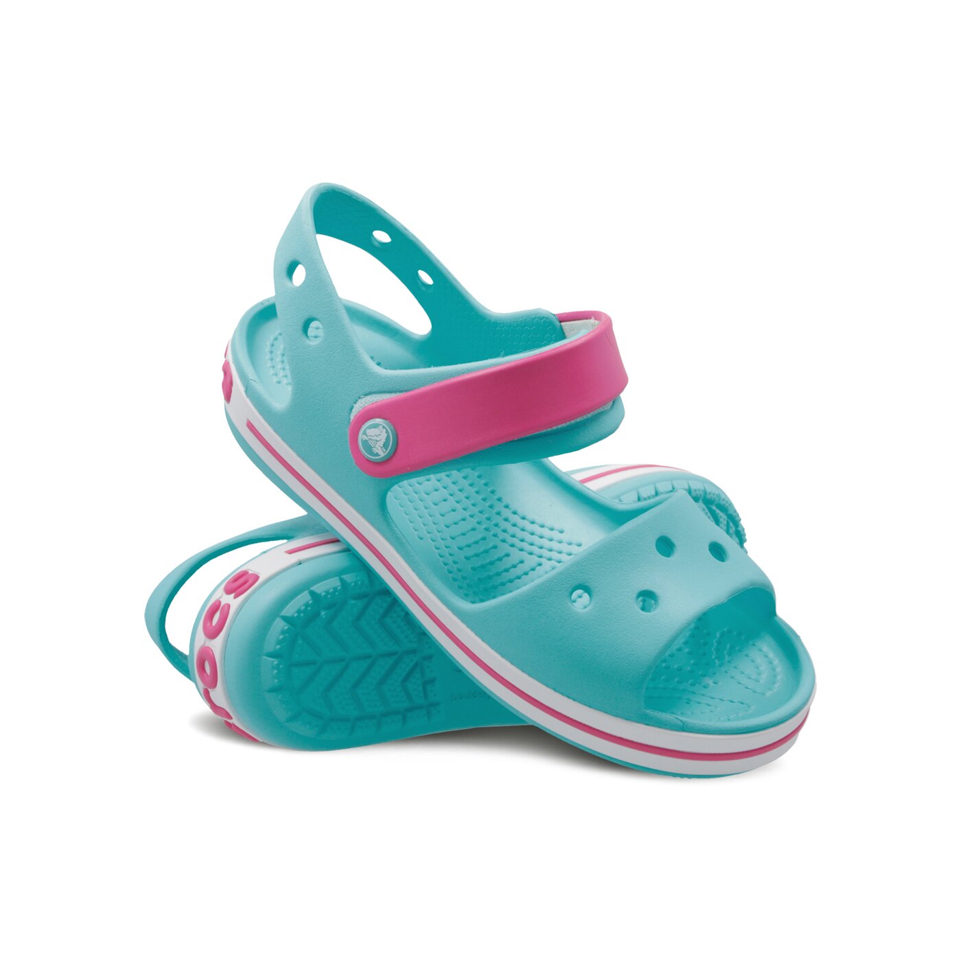 Dziecięce sandały / klapki CROCS CROCBAND SANDAL KIDS 128564fvk kolor niebieski