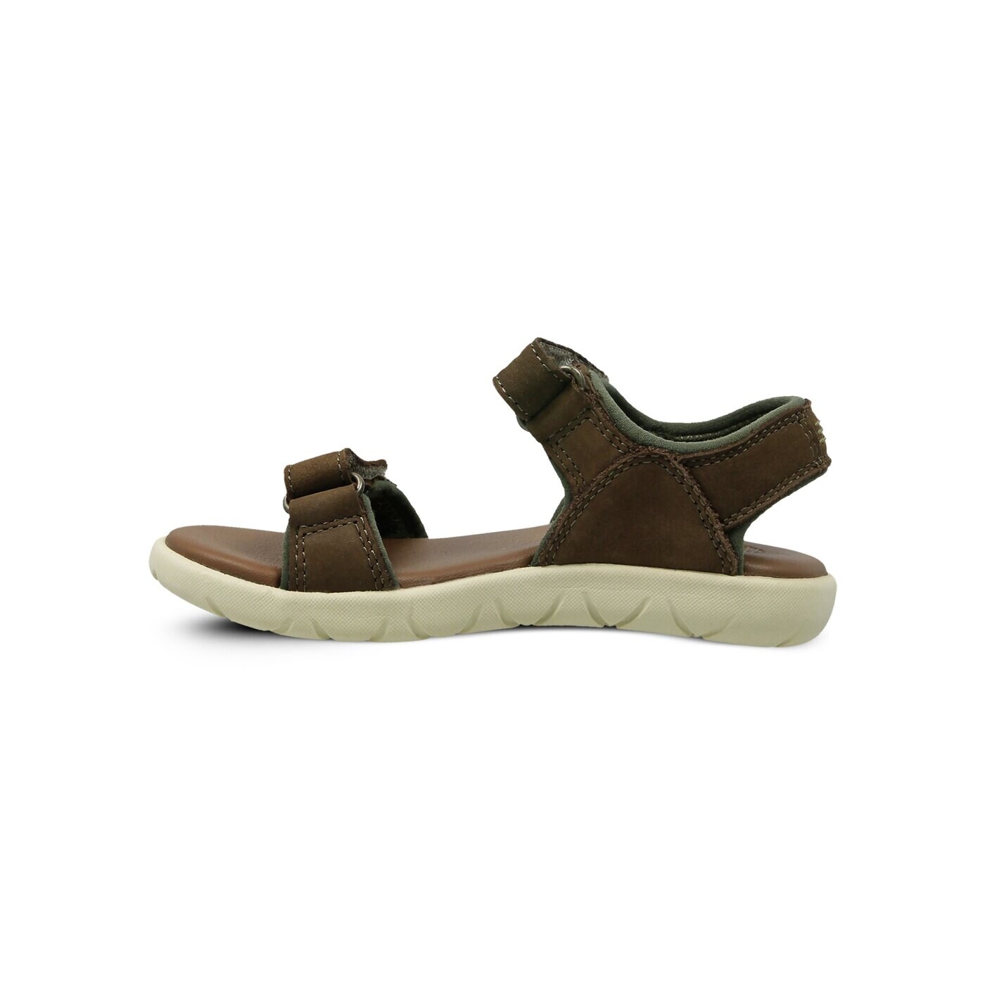 Dziecięce sandały / klapki TIMBERLAND NUBBLE SANDAL LTHR 2 STR ca1rag kolor khaki