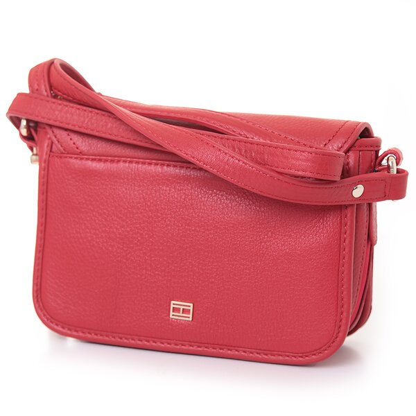 TOMMY HILFIGER TORBA FLORENCE FLAP CROSSOVER bw56924781615 kolor czerwony