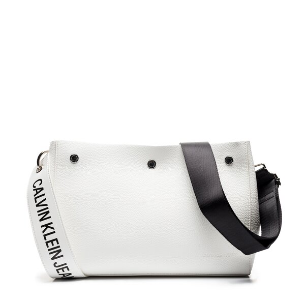 Damska torebka CALVIN KLEIN TOREBKA LOGO BANNER SHOULDER BAG k40k400825102 kolor biały