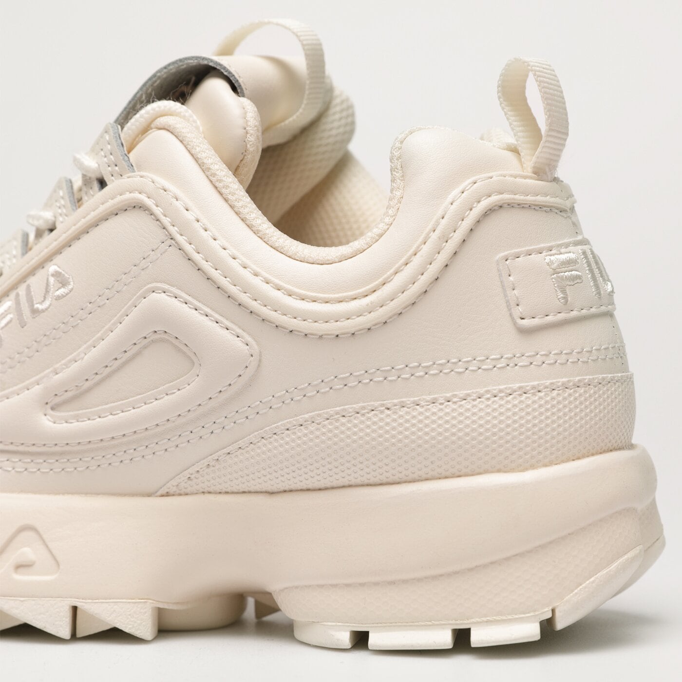 Damskie sneakersy (buty) FILA DISRUPTOR II PREMIUM 5xm02263100 kolor kremowy