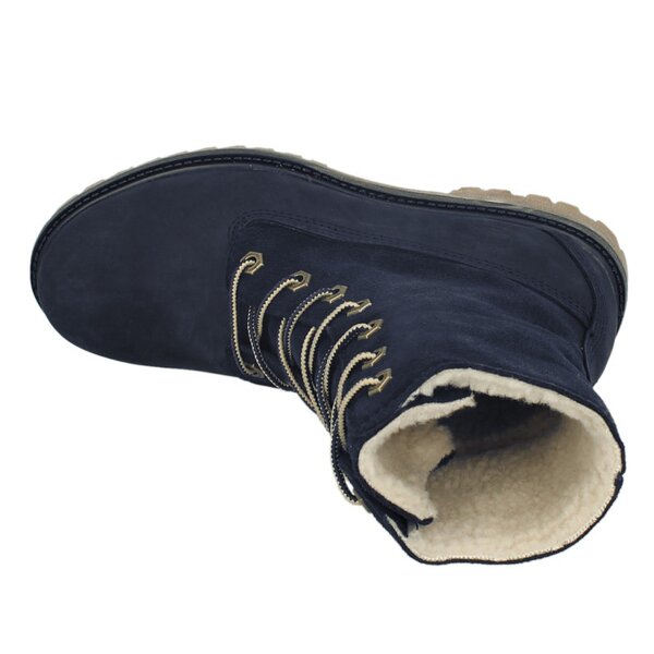 Damskie trapery TIMBERLAND AUTHENTICS TEDDY FLEECE WP FOLD DOWN 8333r kolor granatowy