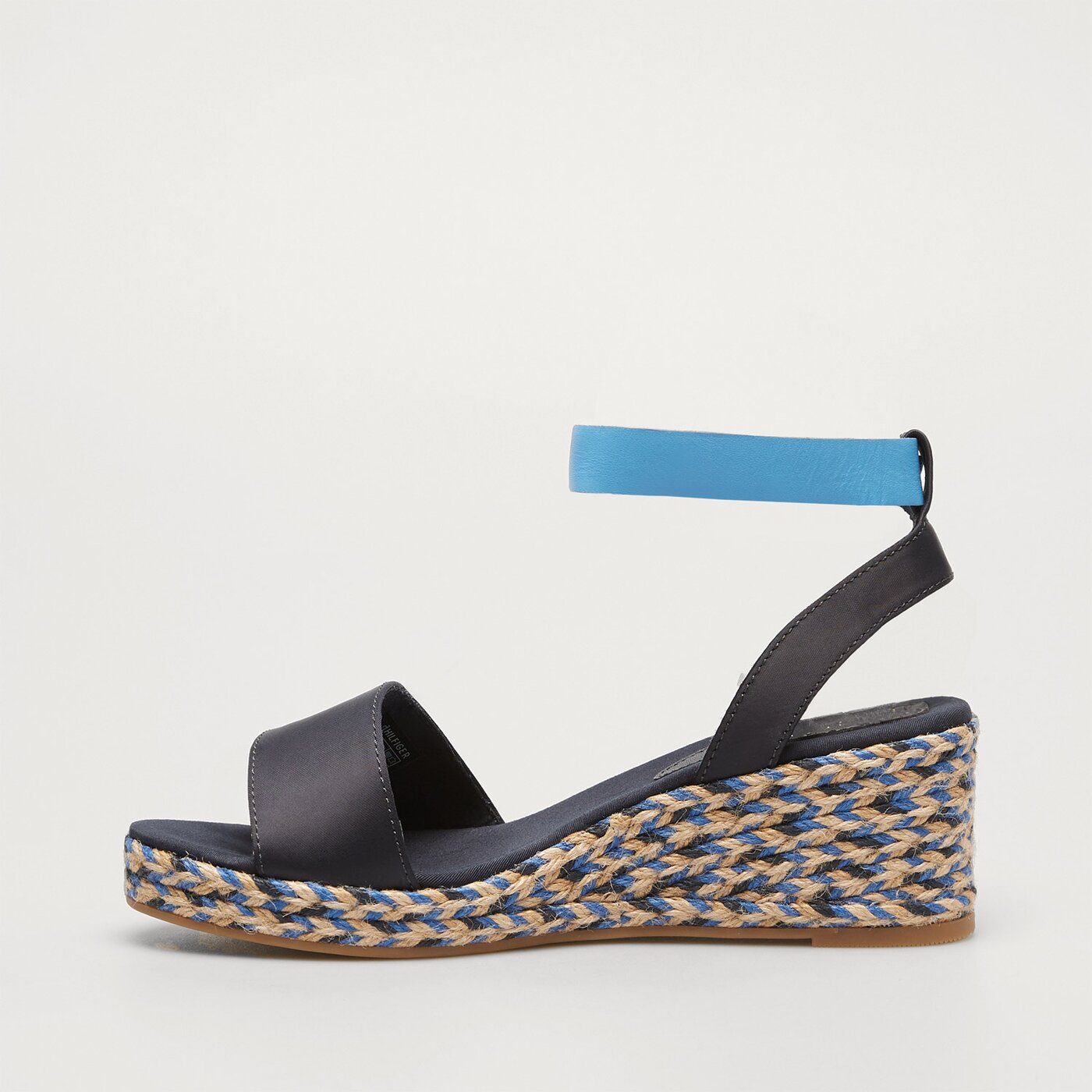 Damskie szpilki / czółenka TOMMY HILFIGER COLORFUL WEDGE SATIN SANDAL fw0fw079130g3 kolor multicolor