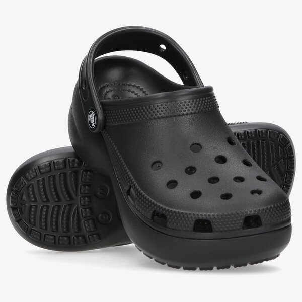 Damskie klapki CROCS CLASSIC PLATFORM CLOG W 206750001 kolor czarny