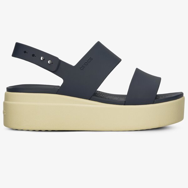 Damskie sandały CROCS BROOKLYN LOW WEDGE 20645346k kolor granatowy