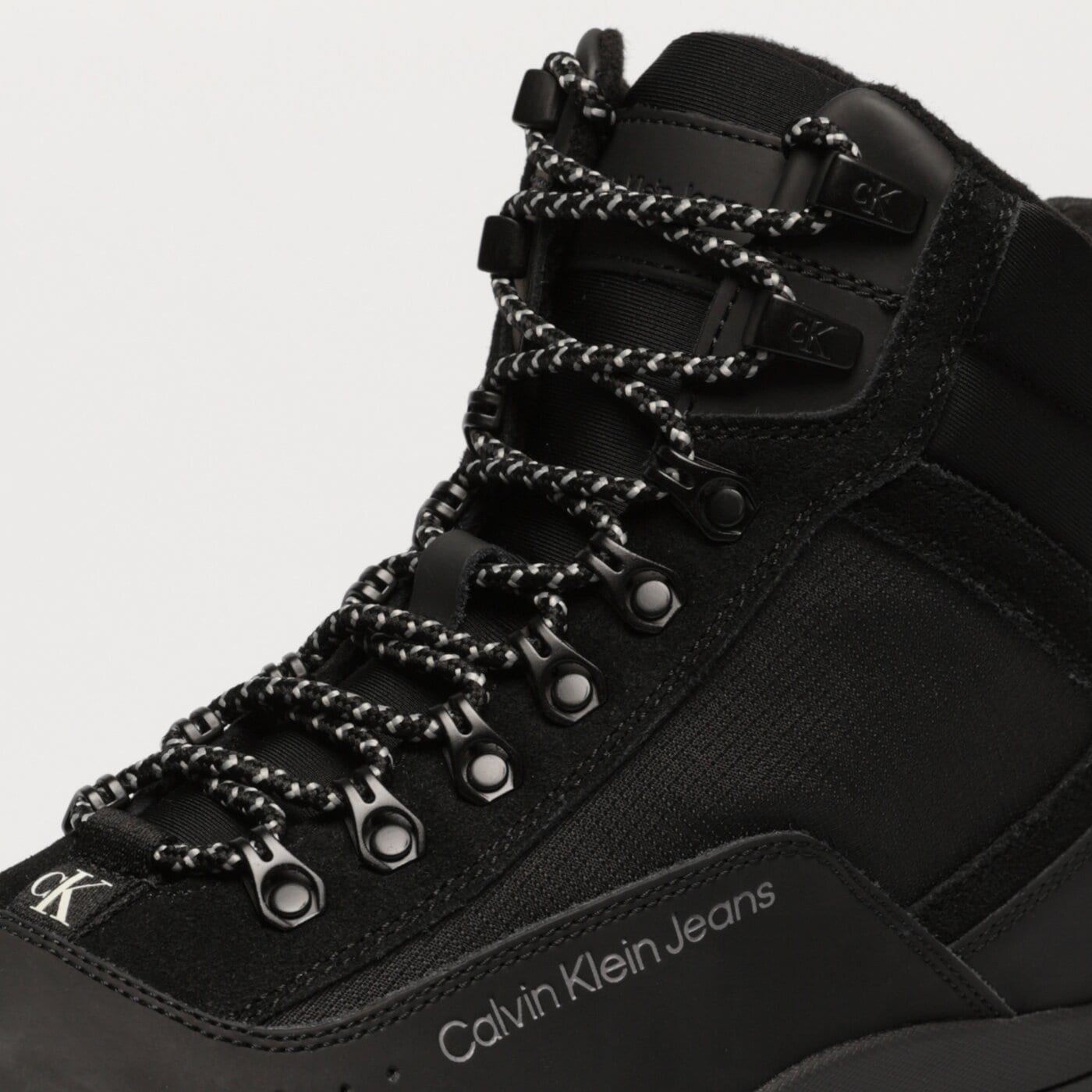 Męskie buty outdoor (trekkingowe) CALVIN KLEIN HIKING LACEUP THERMO BOOT ym0ym00475bds kolor czarny