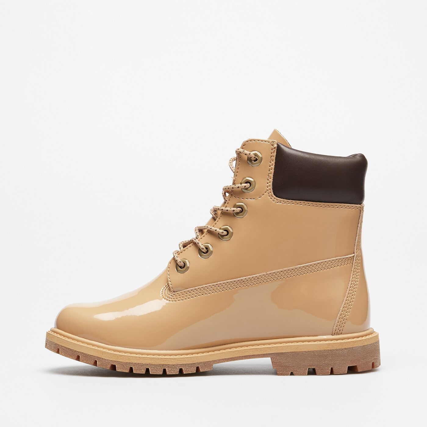 Damskie buty za kostkę TIMBERLAND PREMIUM 6 INCH LACE UP WP BOOT tb0a43f8en01 kolor beżowy