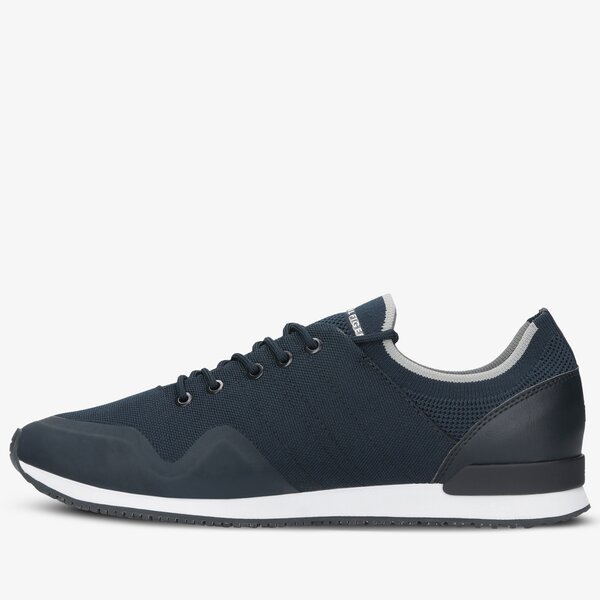 Męskie sneakersy (buty) TOMMY HILFIGER ICONIC SOCK KNIT RUNNER fm0fm03615dw5 kolor granatowy