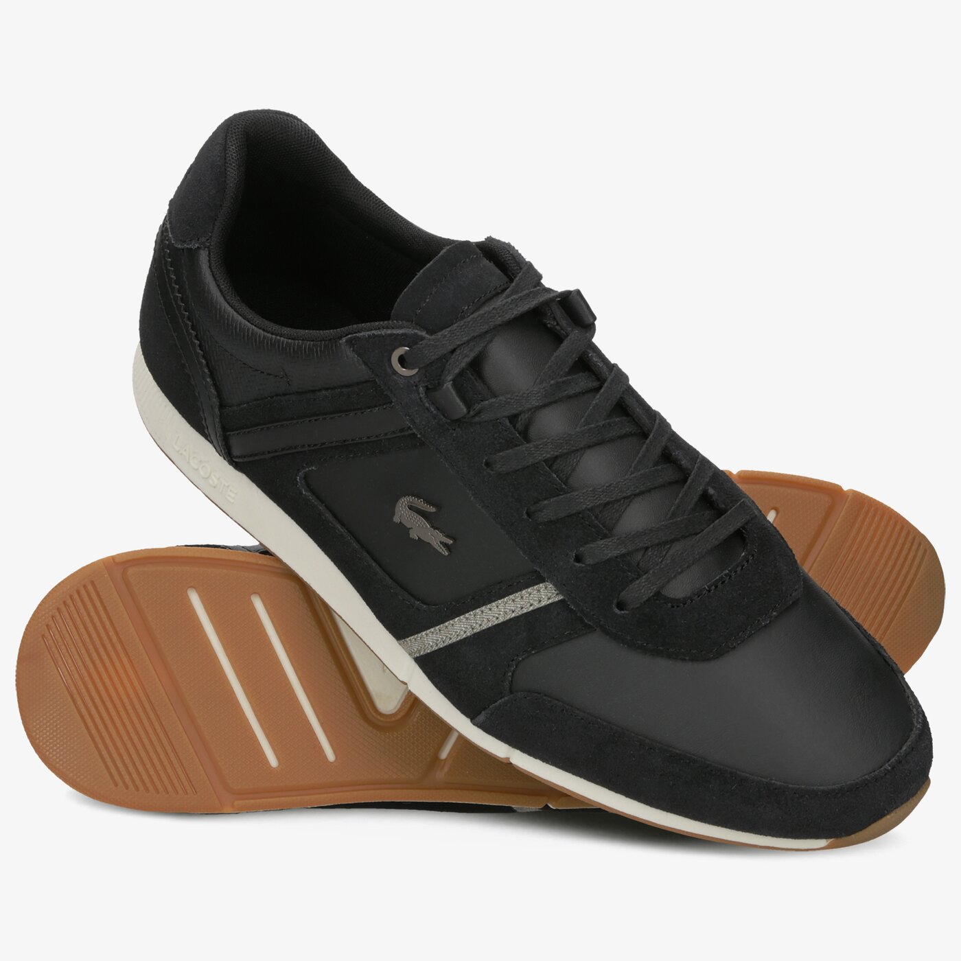 Męskie sneakersy (buty) LACOSTE MENERVA 319 1 CMA 738cma00152h5 kolor czarny