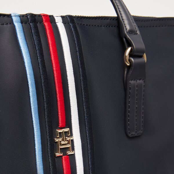 Damska torebka TOMMY HILFIGER TOREBKA POPPY TOTE CORP aw0aw15981dw6 kolor granatowy