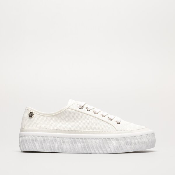 Damskie sneakersy (buty) TOMMY HILFIGER PLATFORM VULCANIZED SNEAKER fw0fw07156ybl kolor biały