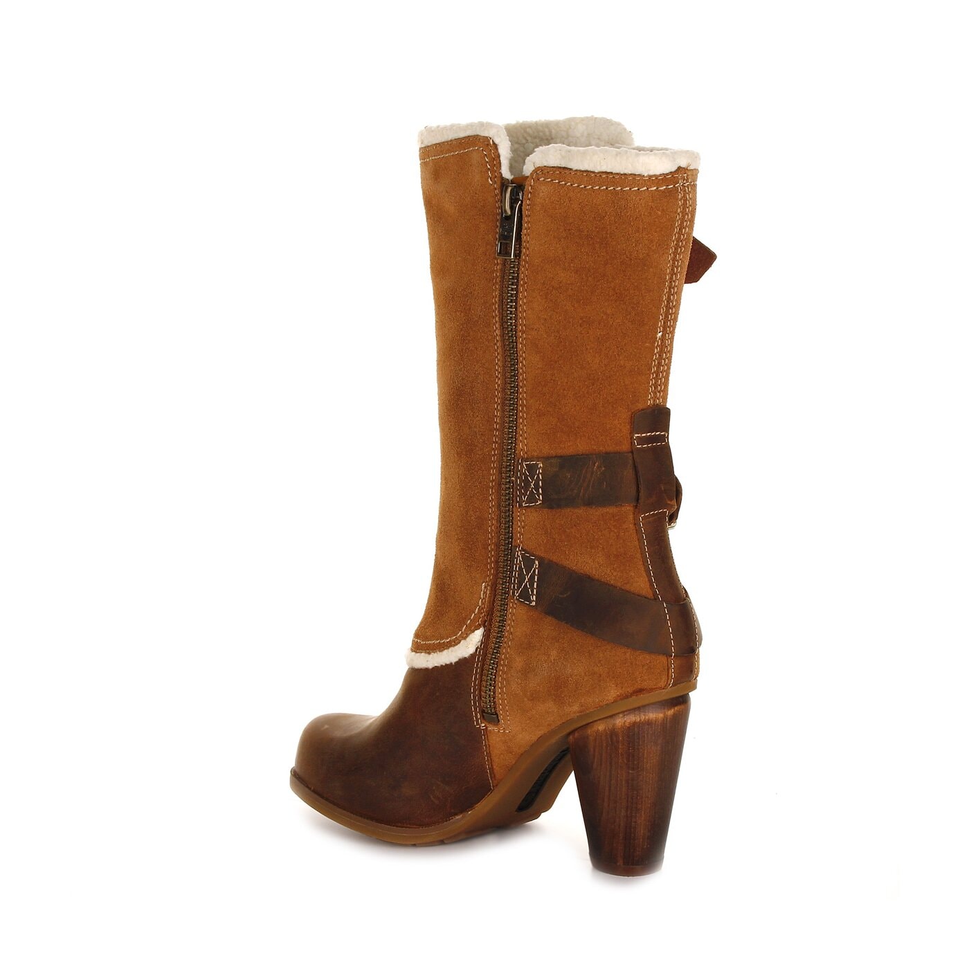 Damskie kozaki TIMBERLAND EK NEVALI MID BOOT  3521r kolor brązowy