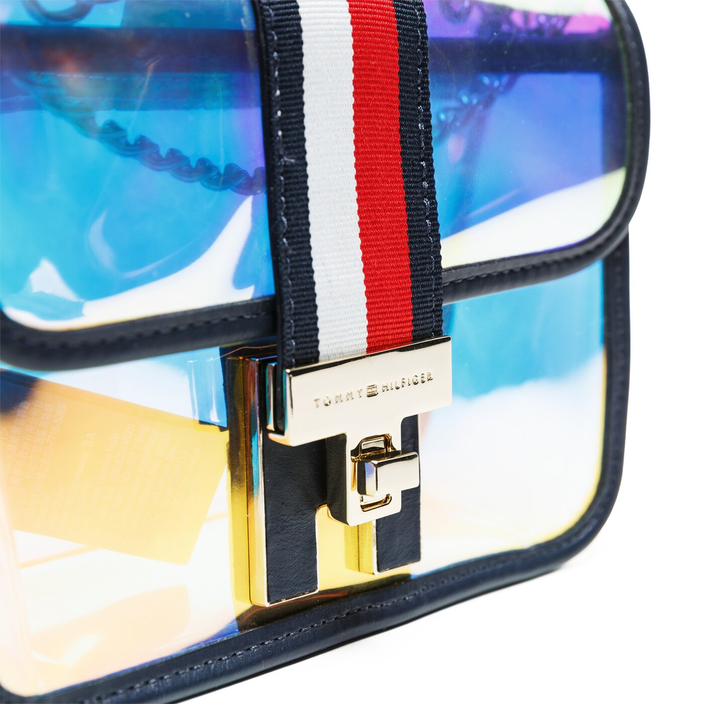 Damska torebka TOMMY HILFIGER TOREBKA TH HERITAGE MINI CROSSOVER IRRI aw0aw06872901 kolor multicolor