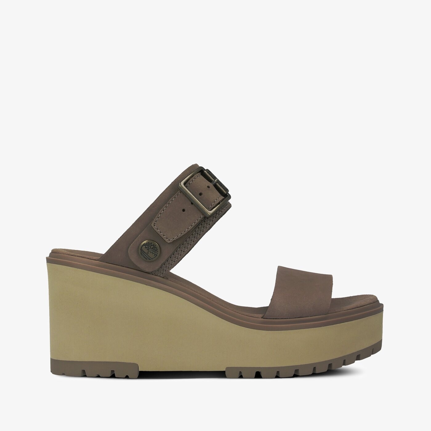 Damskie sandały TIMBERLAND KORALYN 2 BAND WEDGE WOMENS tb0a26t29291 kolor beżowy