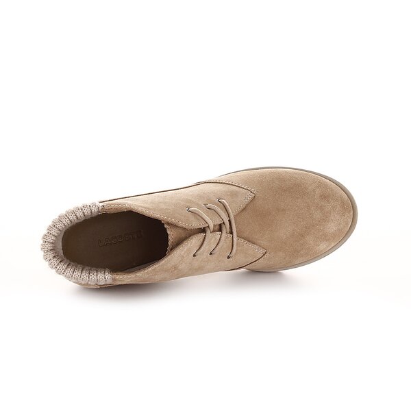 Damskie buty za kostkę LACOSTE LEREN 724srw3340158 kolor beżowy