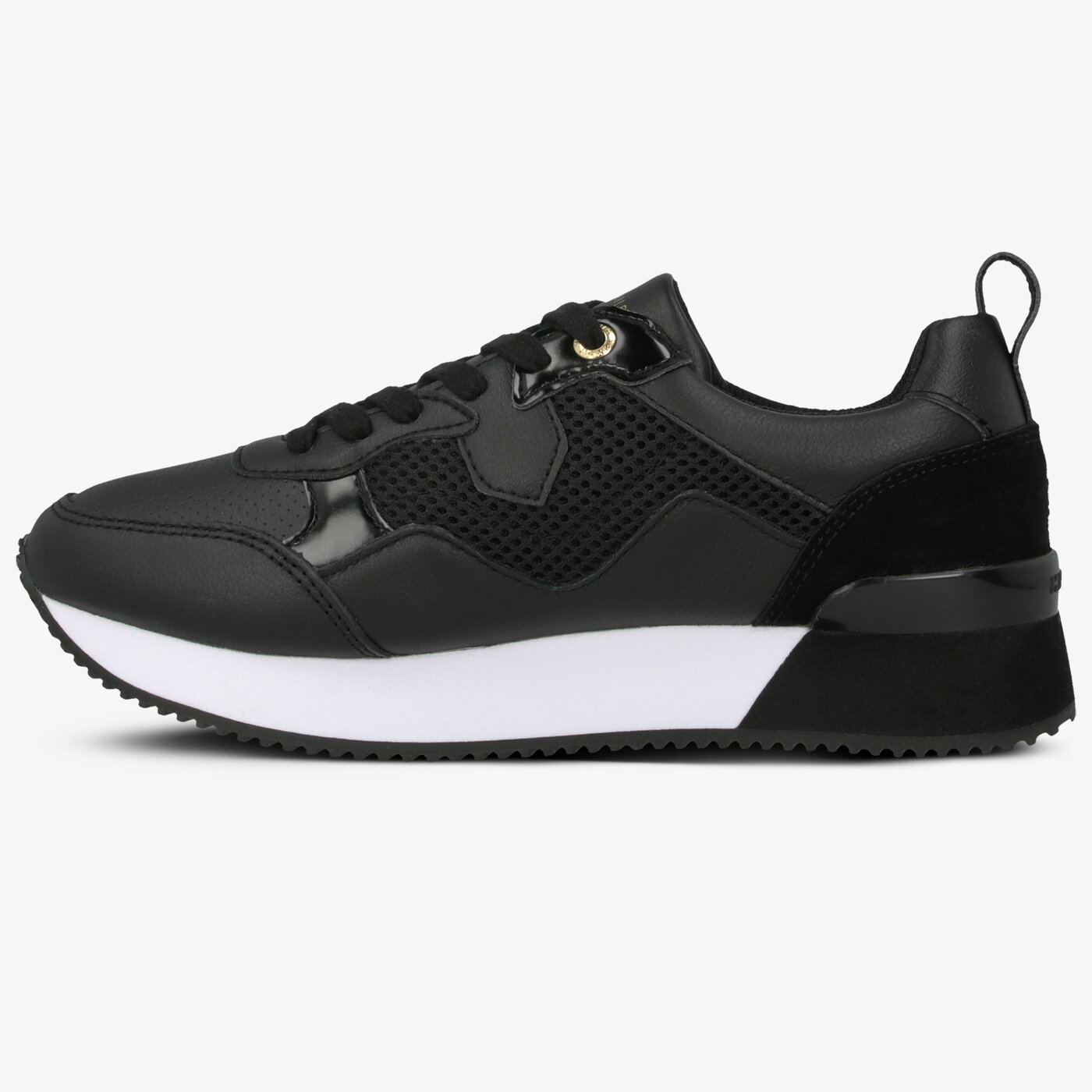 Damskie sneakersy (buty) TOMMY HILFIGER TOMMY DRESS CITY SNEAKER fw0fw04604bds kolor czarny