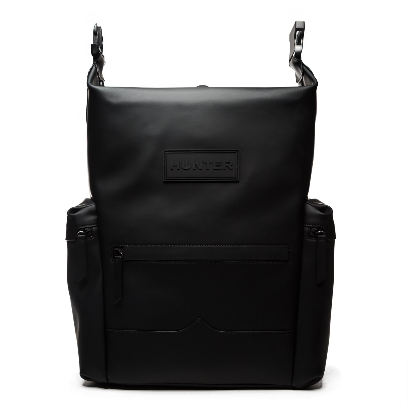 Damski plecak HUNTER PLECAK TOPCLIP-RUBBERISED LEATHER ubb2022lrsblk kolor czarny