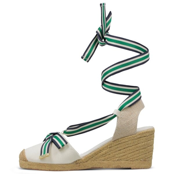 Damskie sandały LAUREN RALPH LAUREN HOLLIE ESPADRILLES CASUAL 802729795004 kolor biały