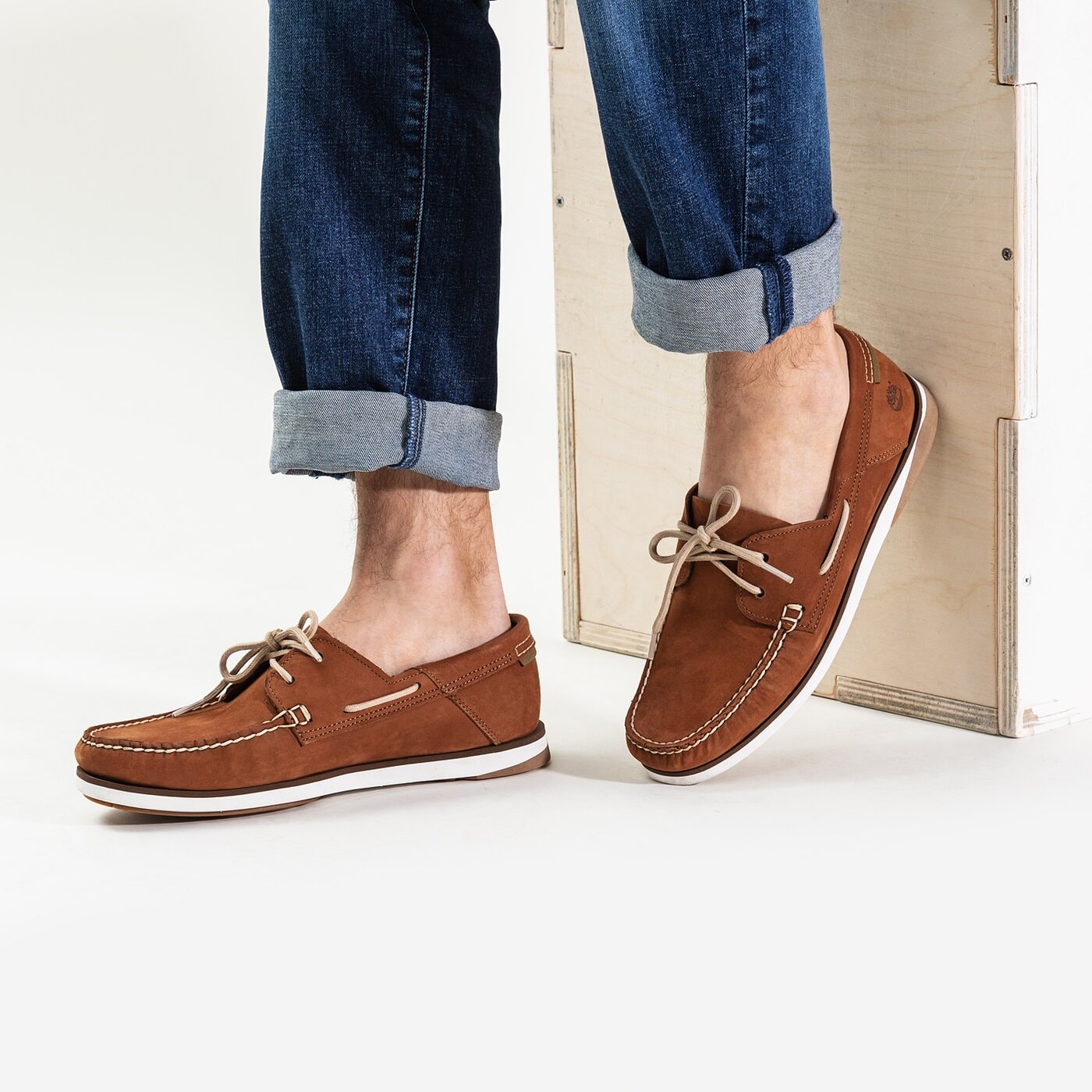 Męskie mokasyny TIMBERLAND ATLANTIS BREAK BOAT SHOE tb0a41616321 kolor brązowy