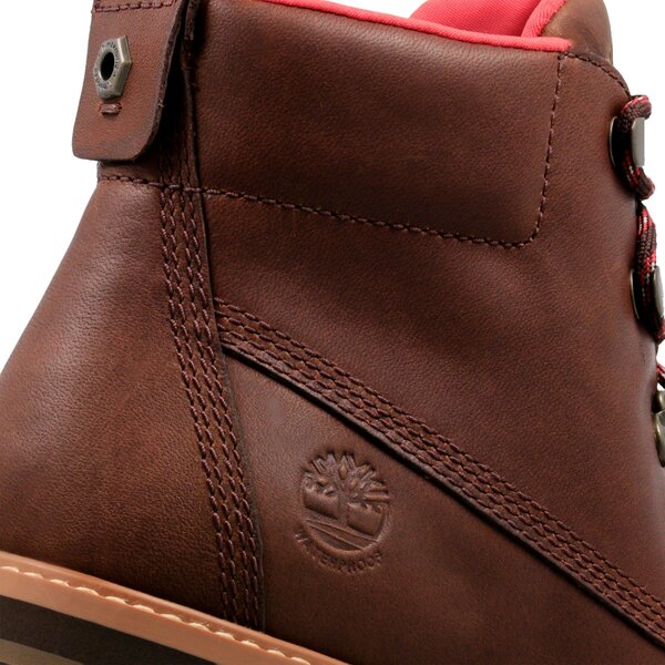 Damskie trapery TIMBERLAND COURMAYEUR VALLEY WPHIKER a1rs7 kolor brązowy