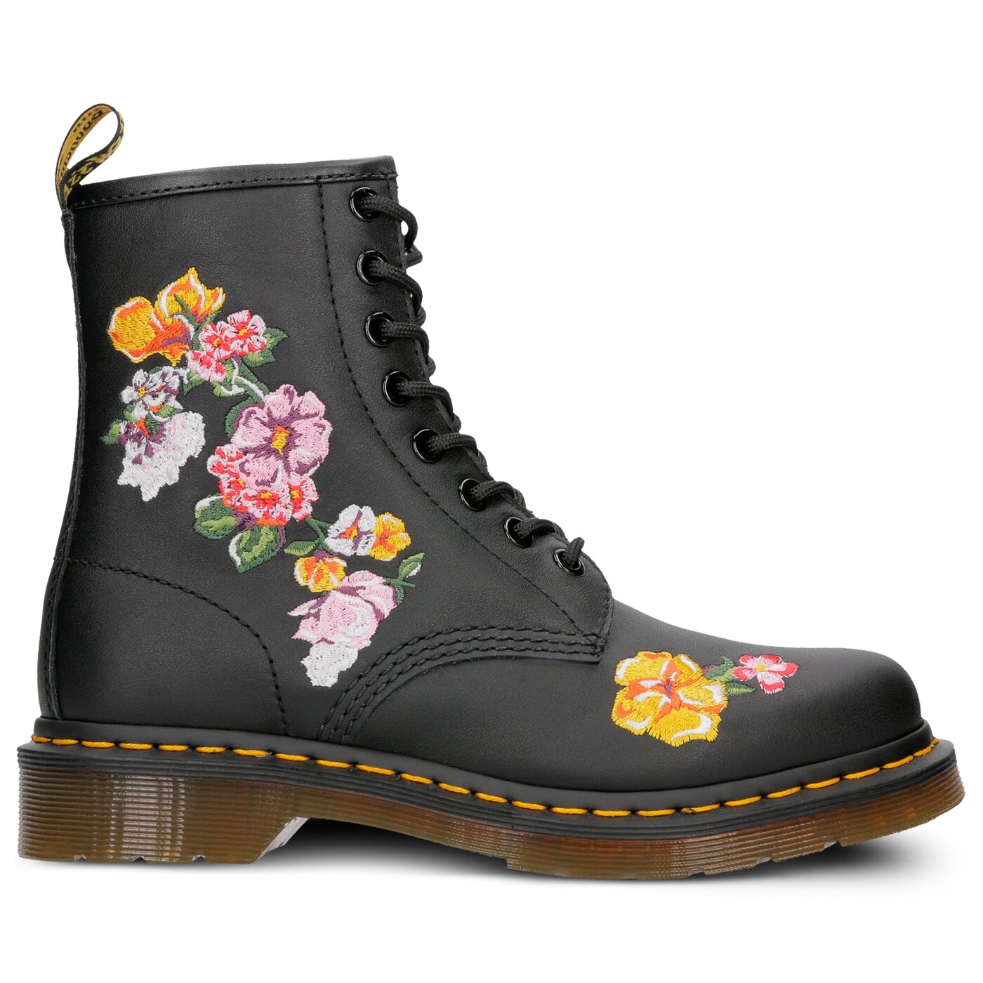 Damskie botki / sztyblety DR MARTENS 8 EYE BOOT 24067001 kolor czarny