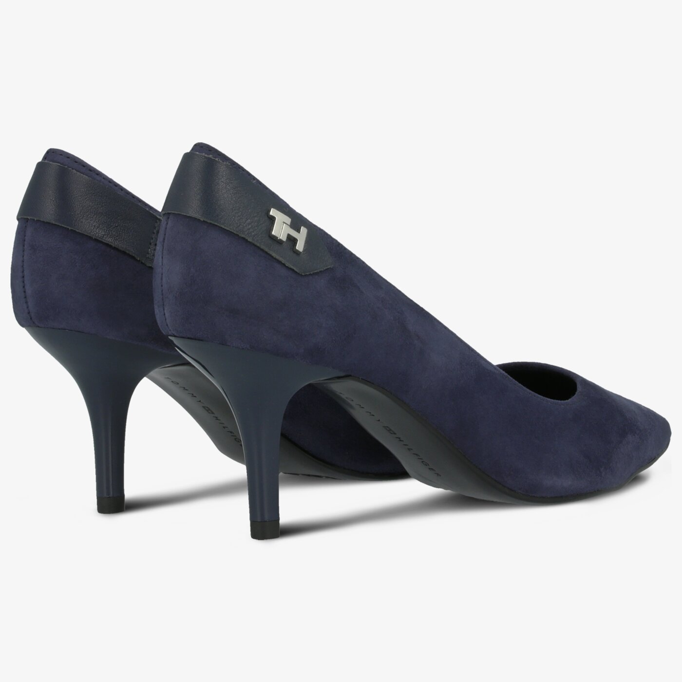 Damskie szpilki / czółenka TOMMY HILFIGER ELEVATED TH HARDWARE PUMP fw0fw04585db9 kolor granatowy