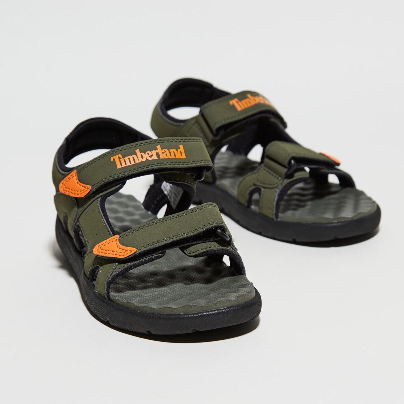 Dziecięce sandały / klapki TIMBERLAND PERKINS ROW 2-STRAP tb0a24mka581 kolor khaki