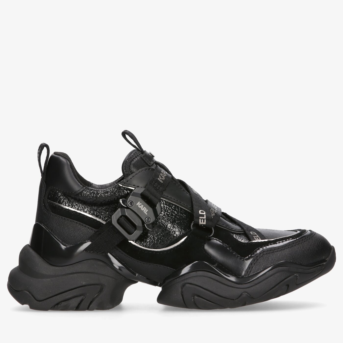 Damskie sneakersy (buty) KARL LAGERFELD GEMINI KARL KLIP KROSSTAPE kl6232000x kolor czarny