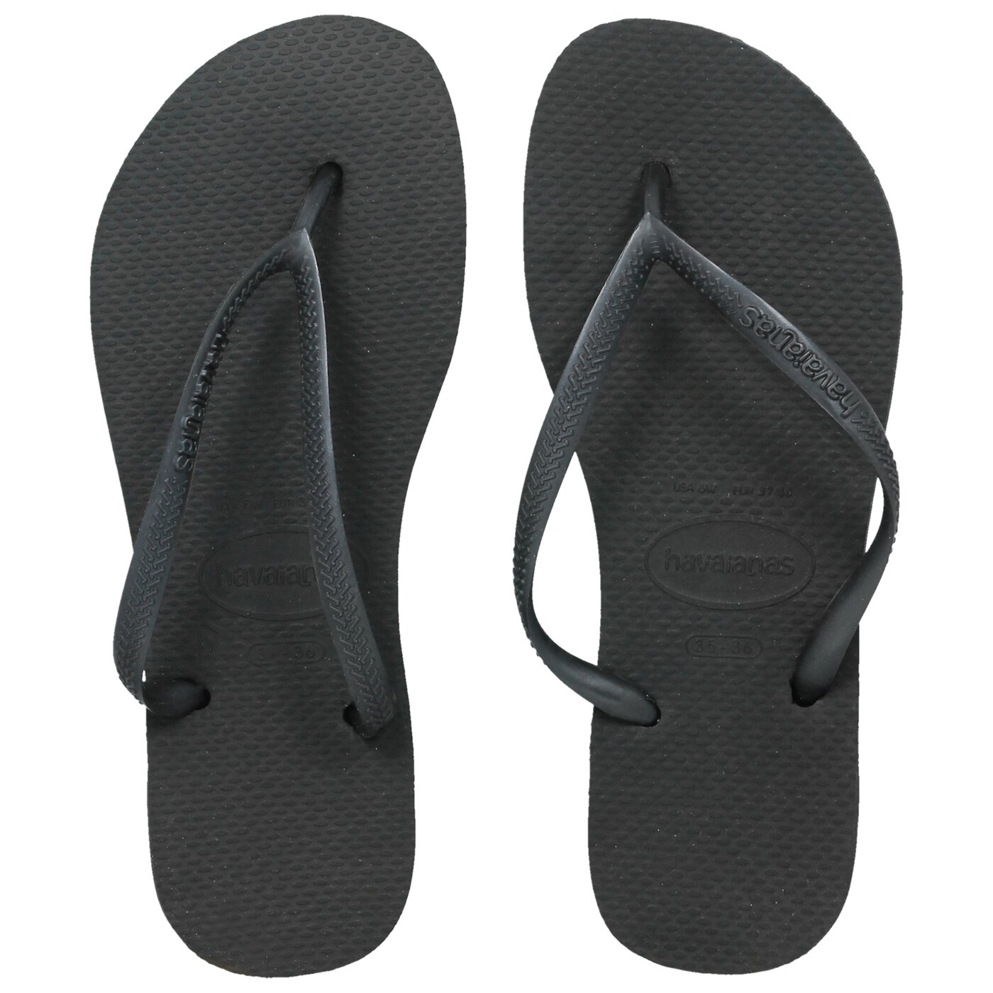 Damskie klapki HAVAIANAS SLIM FLIP FLOPS WOMEN'S  40000300090 kolor czarny