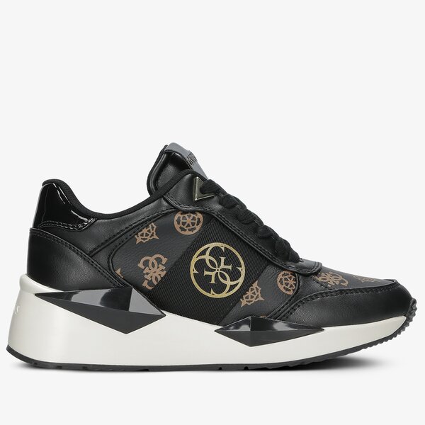 Damskie sneakersy (buty) GUESS TESHA fl5tesfal12brblk kolor czarny