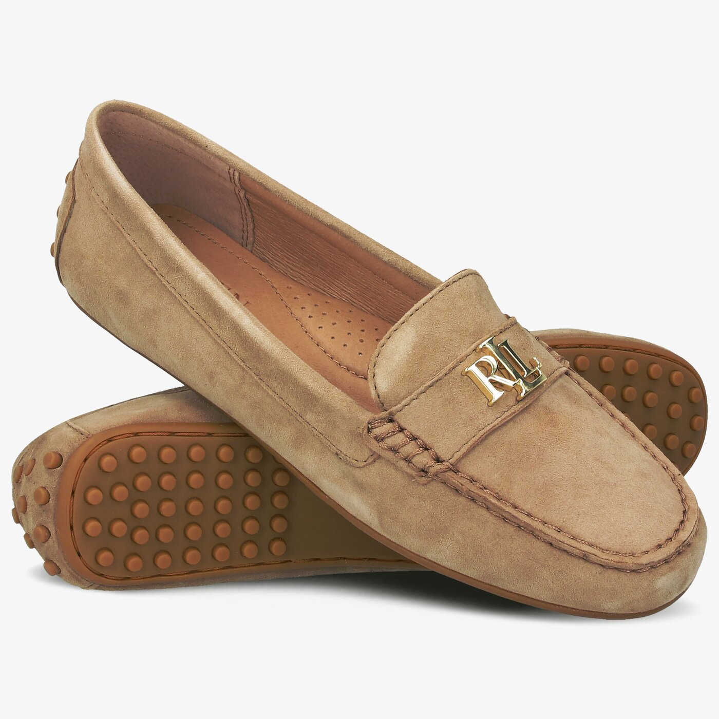 Damskie espadryle LAUREN RALPH LAUREN BARNSBURY 802774705001 kolor brązowy