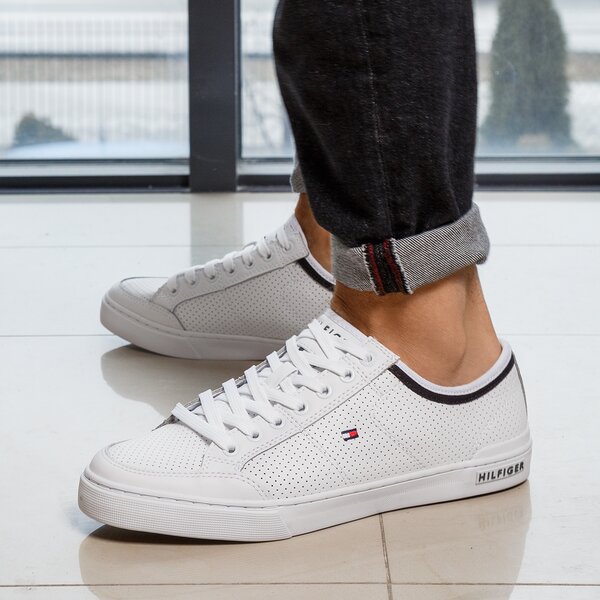 Męskie trampki TOMMY HILFIGER H2285ARRINGTON 5A fm0fm00552100 kolor biały