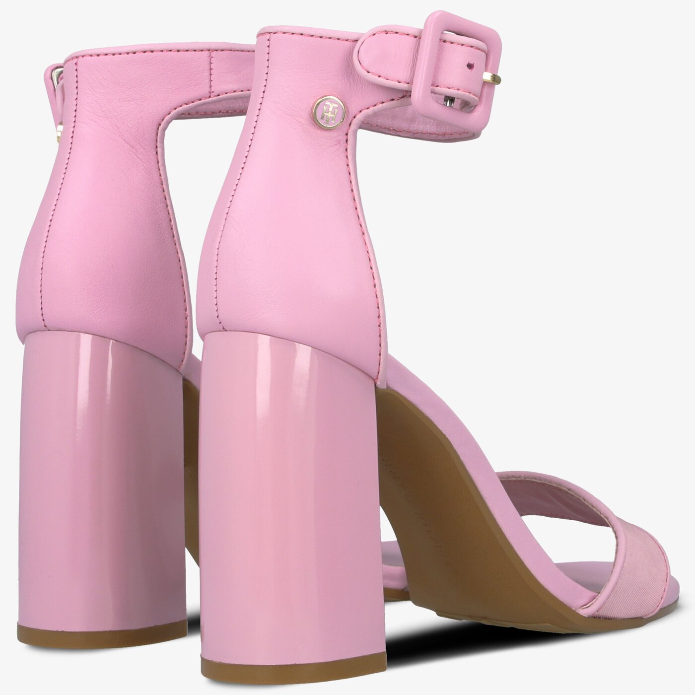 Damskie sandały TOMMY HILFIGER SHATILA 9C1 HEELED SANDAL TOMMY PASTEL fw0fw04116518 kolor fioletowy