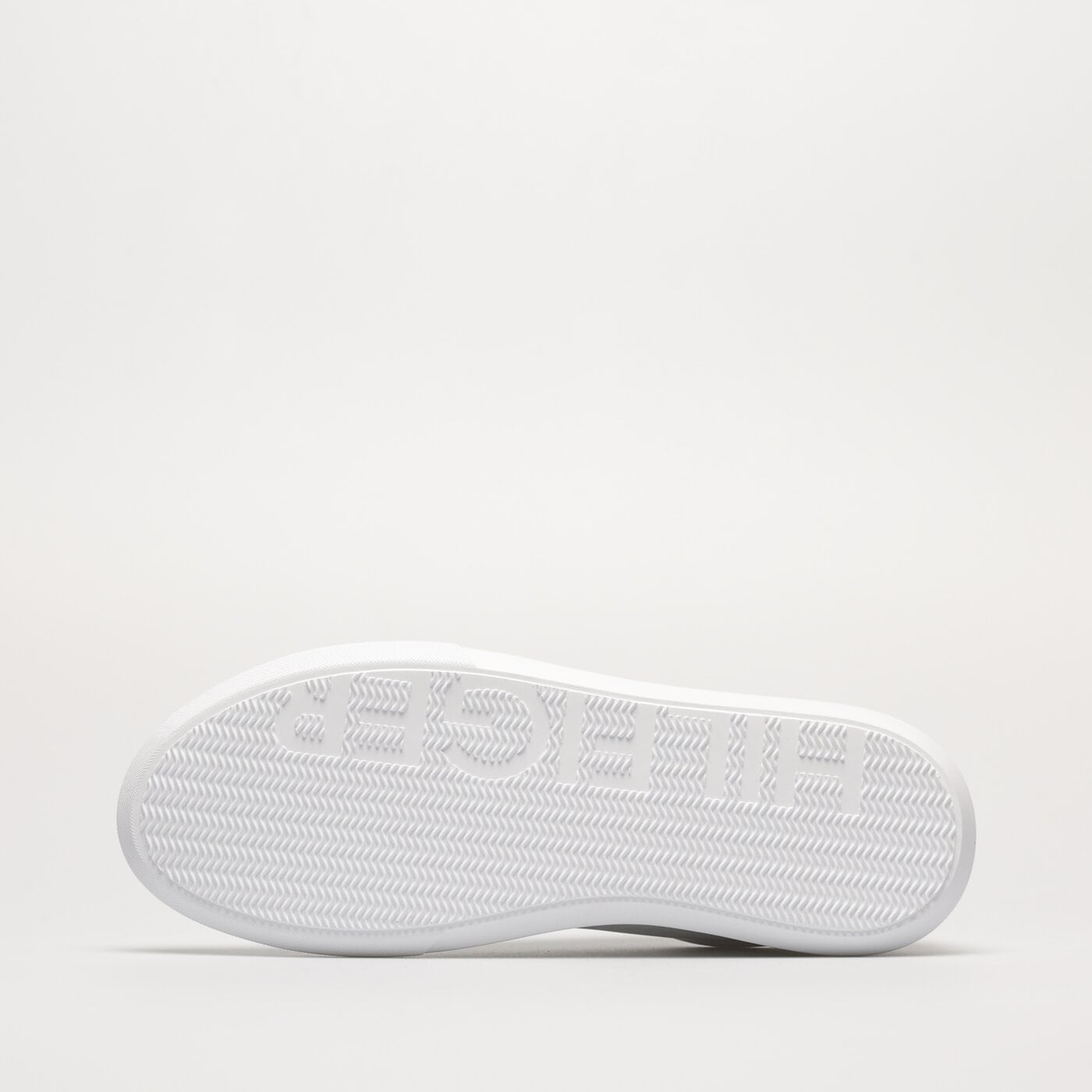 Męskie sneakersy (buty) TOMMY HILFIGER CORPORATE LEATHER CUP STRIPES fm0fm04732ybs kolor biały