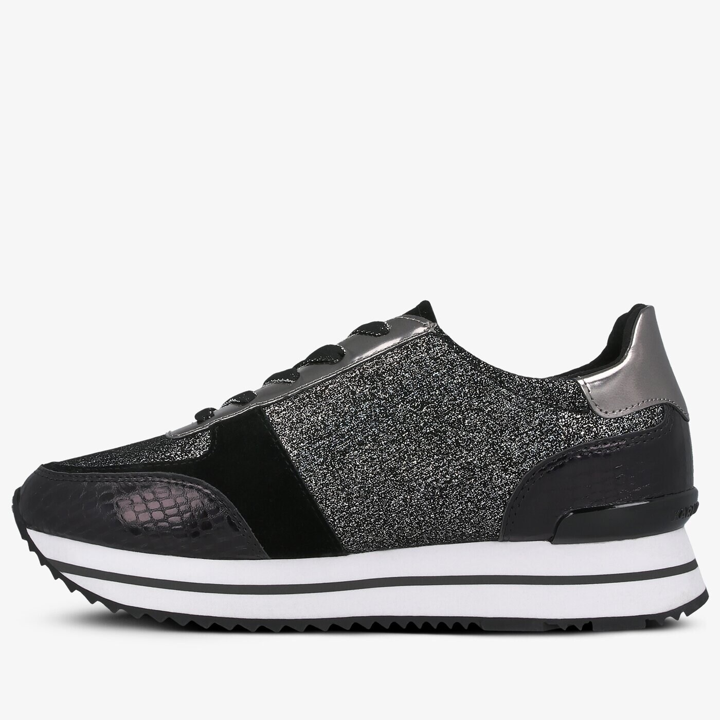 Damskie sneakersy (buty) KARL LAGERFELD VELOCITA II KARL IKONIC METEOR kl61932gol kolor czarny