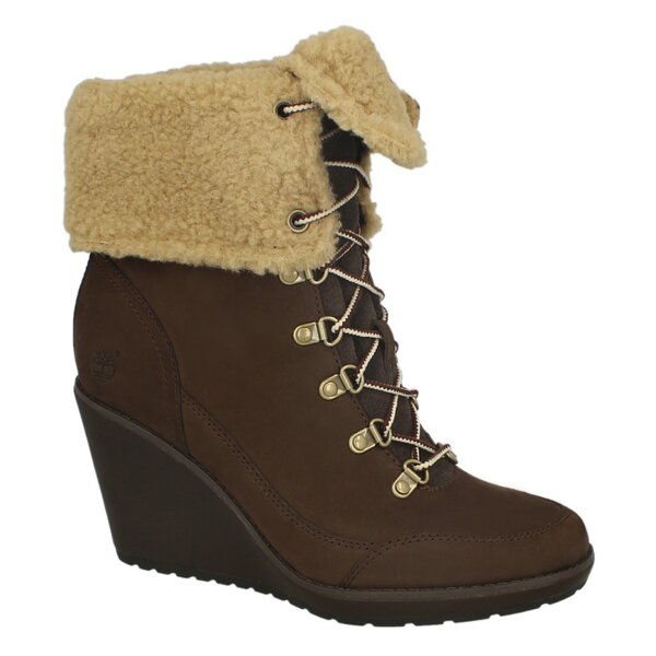 Damskie kozaki TIMBERLAND EK MERIDEN WARM LINED FOLD DOWN 8443r kolor brązowy