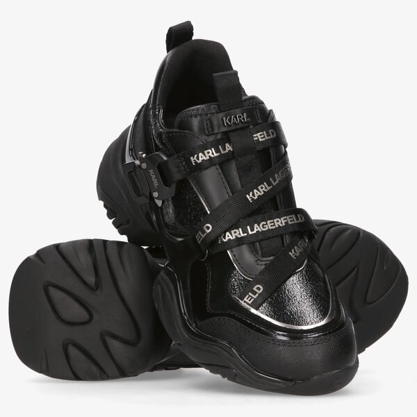Damskie sneakersy (buty) KARL LAGERFELD GEMINI KARL KLIP KROSSTAPE kl6232000x kolor czarny