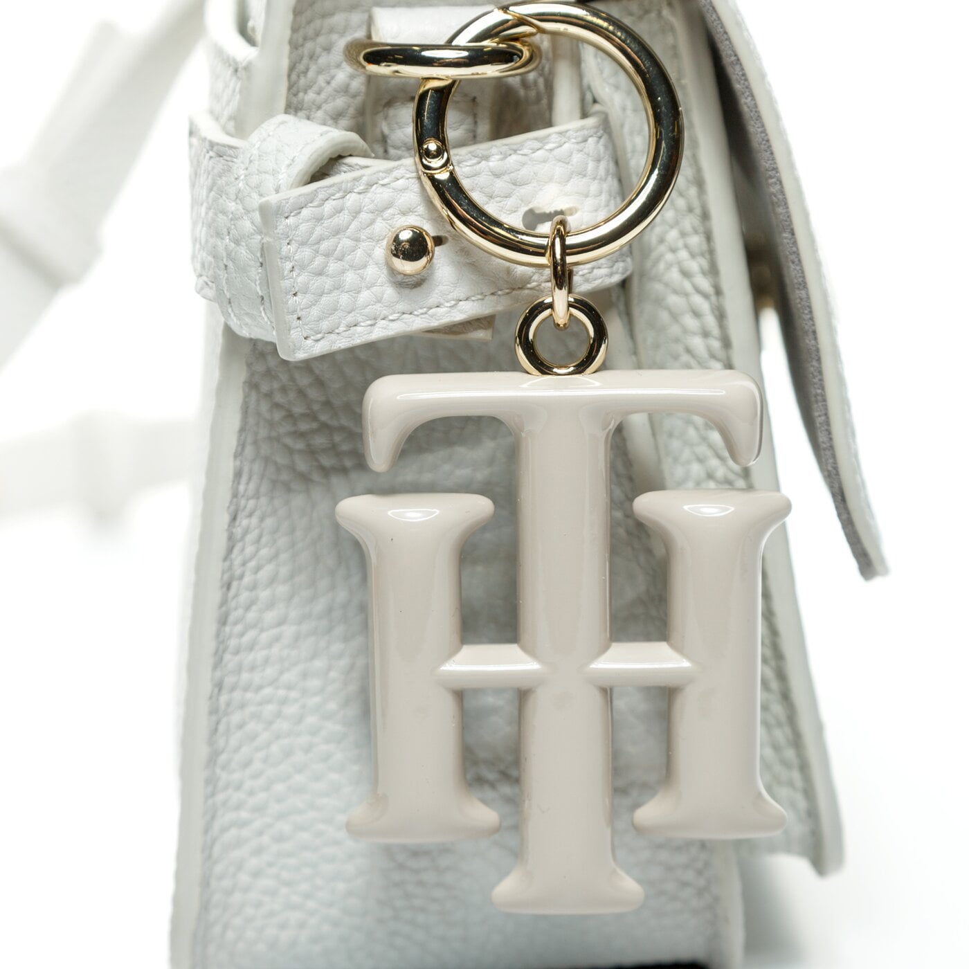 Damska torebka TOMMY HILFIGER TOREBKA TH SOFT CROSSOVER aw0aw09834af2 kolor biały