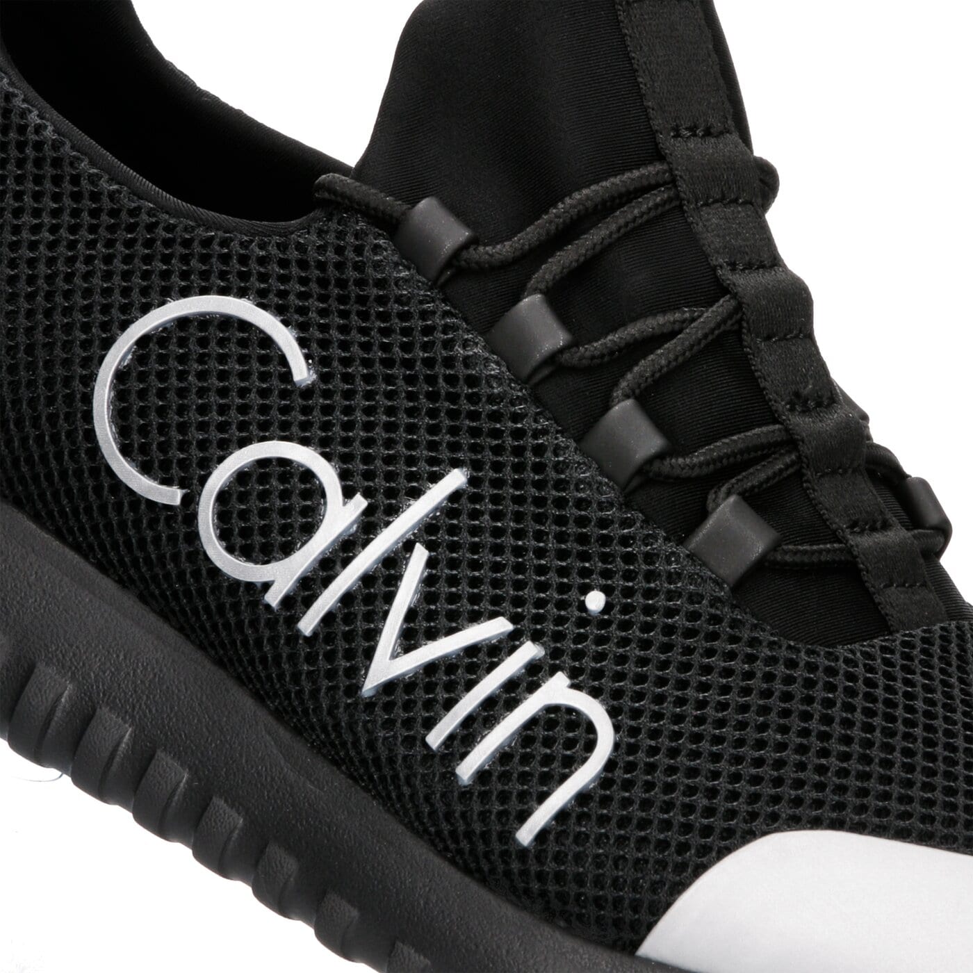Męskie sneakersy (buty) CALVIN KLEIN RON MESH/BRUSHED METAL s0506001 kolor czarny