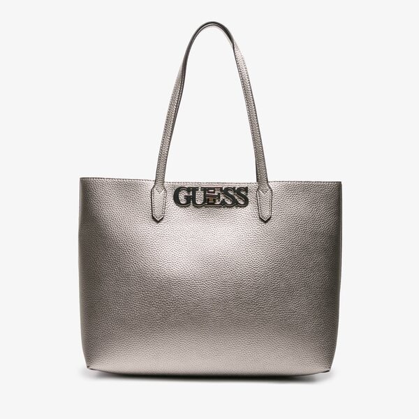 Damska torebka GUESS TOREBKA UPTOWN CHIC BARCELONA TOTE hwmg7301230pew kolor srebrny