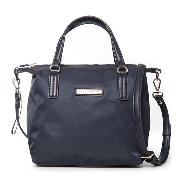 Damska torebka TOMMY HILFIGER TOREBKA POPPY SMALL TOTE aw0aw01136001 kolor granatowy