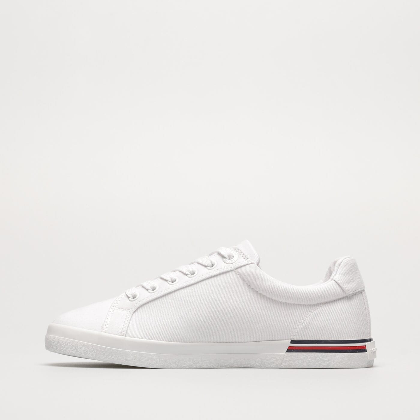 Damskie półbuty TOMMY HILFIGER ESSENTIAL STRIPES SNEAKER fw0fw06954ybs kolor biały