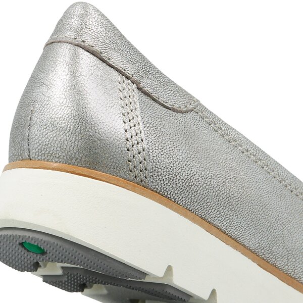 Damskie baleriny (buty) TIMBERLAND FLORENCE AIR BALLERINA a1syx kolor srebrny