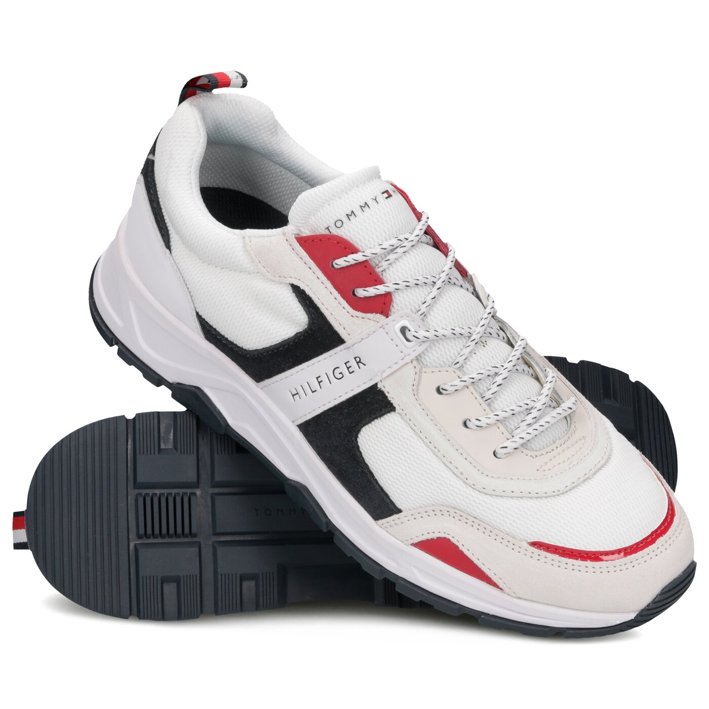 Męskie sneakersy (buty) TOMMY HILFIGER CARLO 1C3 fm0fm02027020 kolor biały