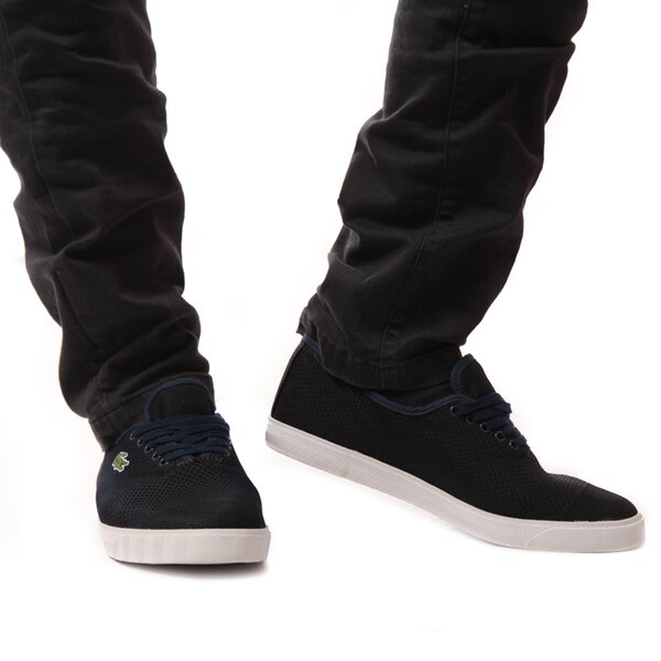 Męskie sneakersy (buty) LACOSTE RENE II MESH PIQ  729spm2008db4 kolor granatowy
