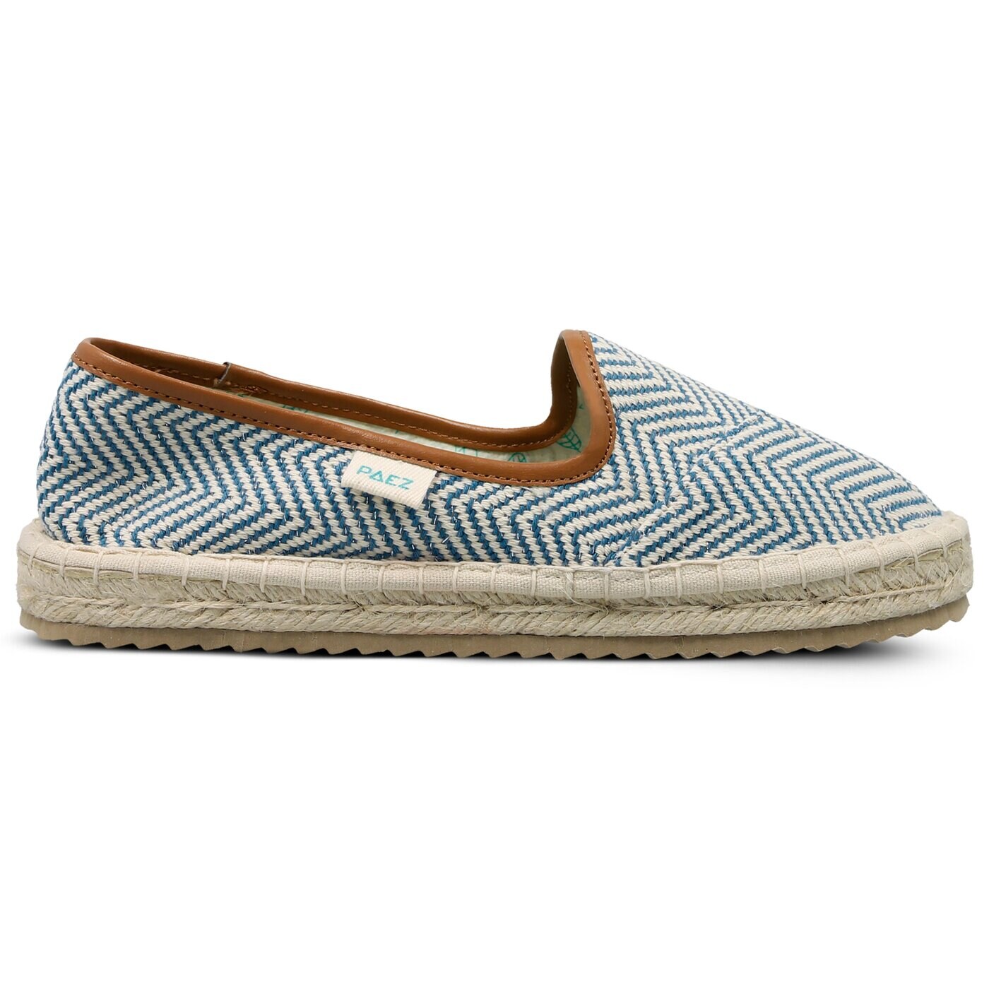 Damskie espadryle PAEZ SLIM LUREX BLUE 1833603s90-300 kolor niebieski