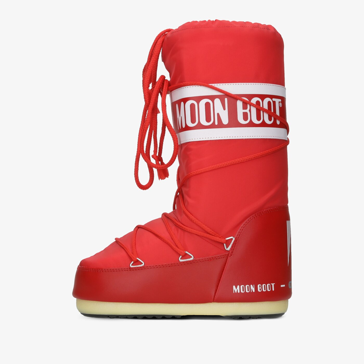 Damskie śniegowce MOON BOOT NYLON 14004400003 kolor czerwony