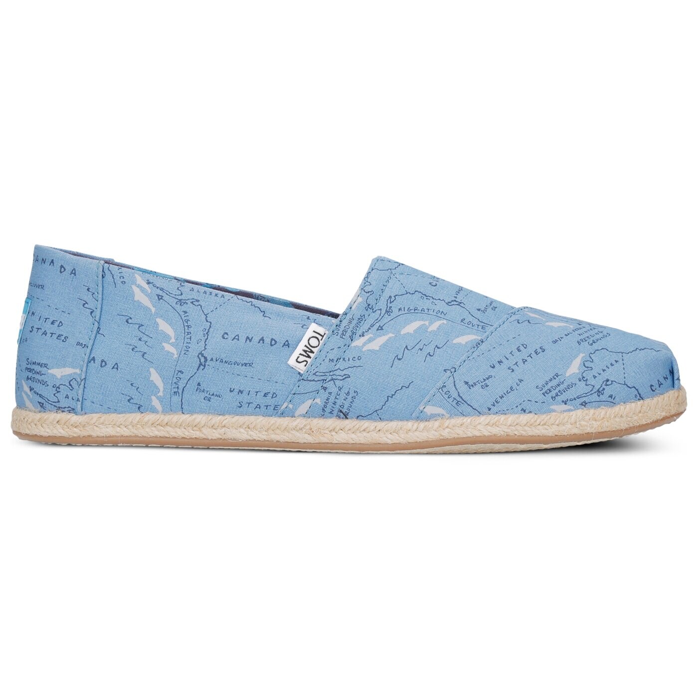 Damskie espadryle TOMS ALPARGATA - THE TOMS ANIMAL INITIATIVE OCEANA 10011563 kolor niebieski