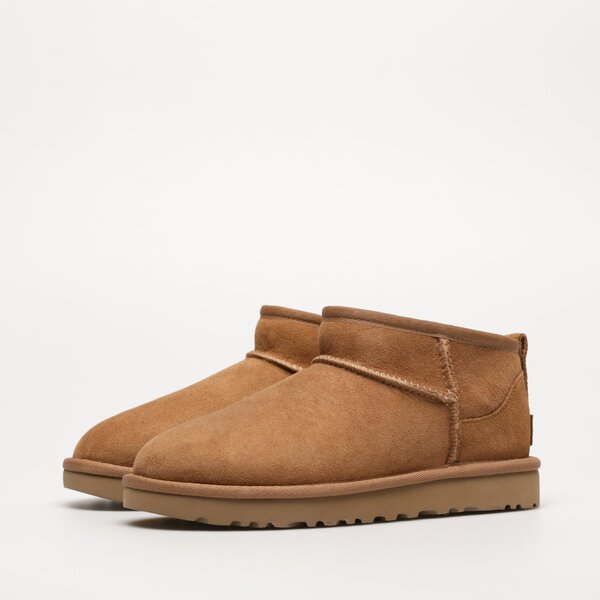 Damskie buty za kostkę UGG CLASSIC ULTRA MINI 1116109-che kolor brązowy