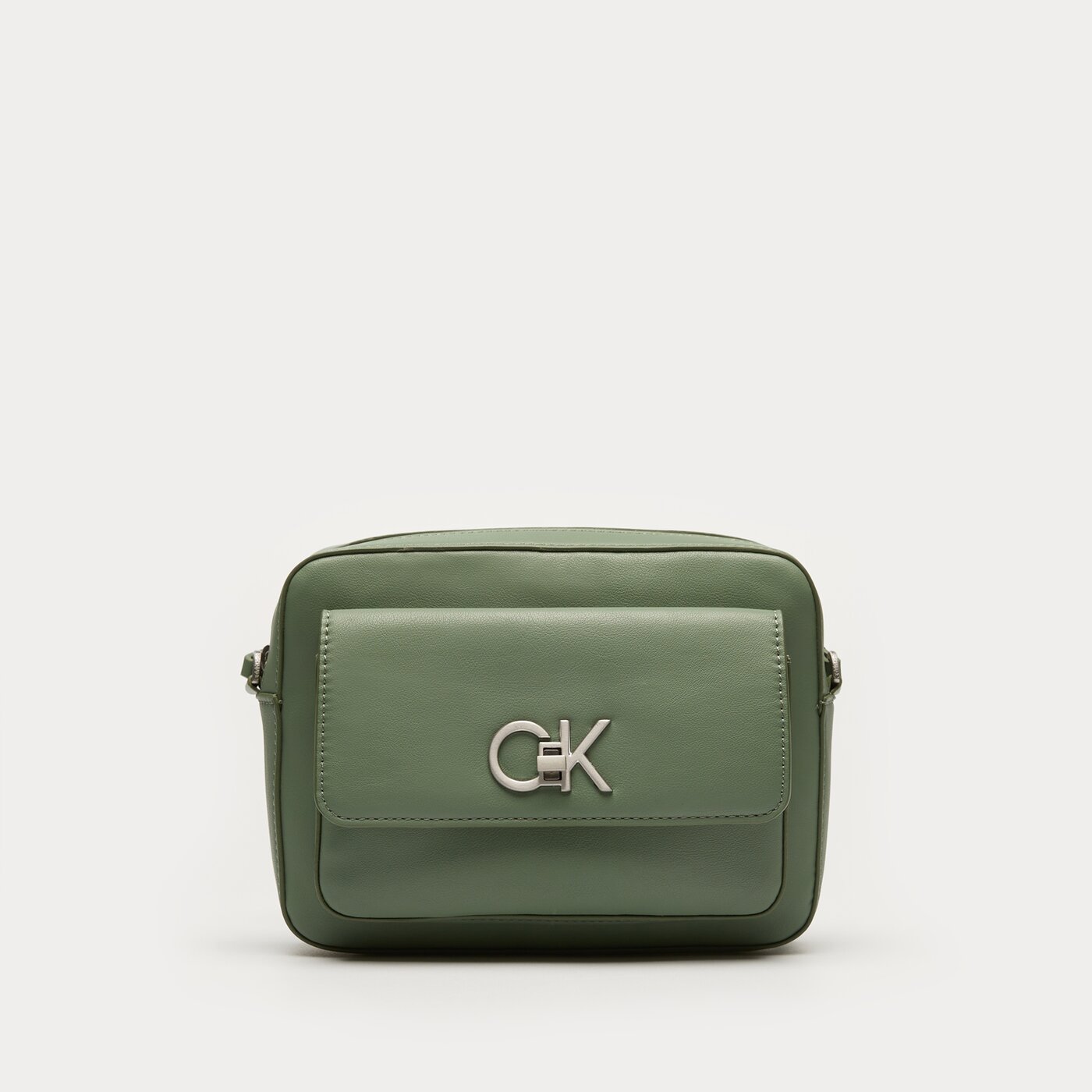 Damska torebka CALVIN KLEIN TOREBKA RE-LOCK CAMERA BAG k60k611083lkg kolor zielony